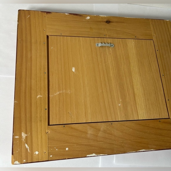 Virginia Young Folk Art Winter Scene Framed Painting on Wood - Picture 7 of 9